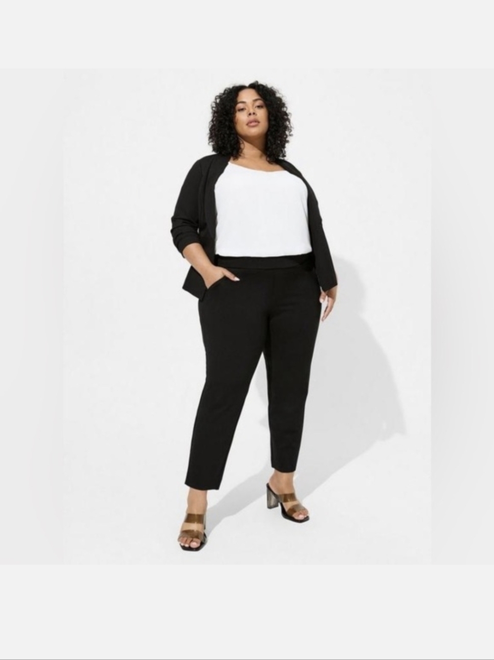 Torrid Black Pants Studio Luxe Crop Length Worn Once Plus Size 4x